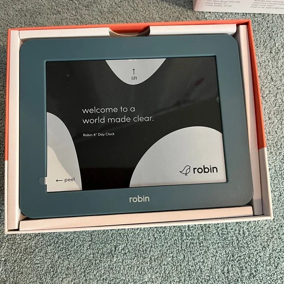 Robin Clock with Day and Date for Elderly, Clocks for Seniors NEW RP INV 20 - Picture 2 of 2